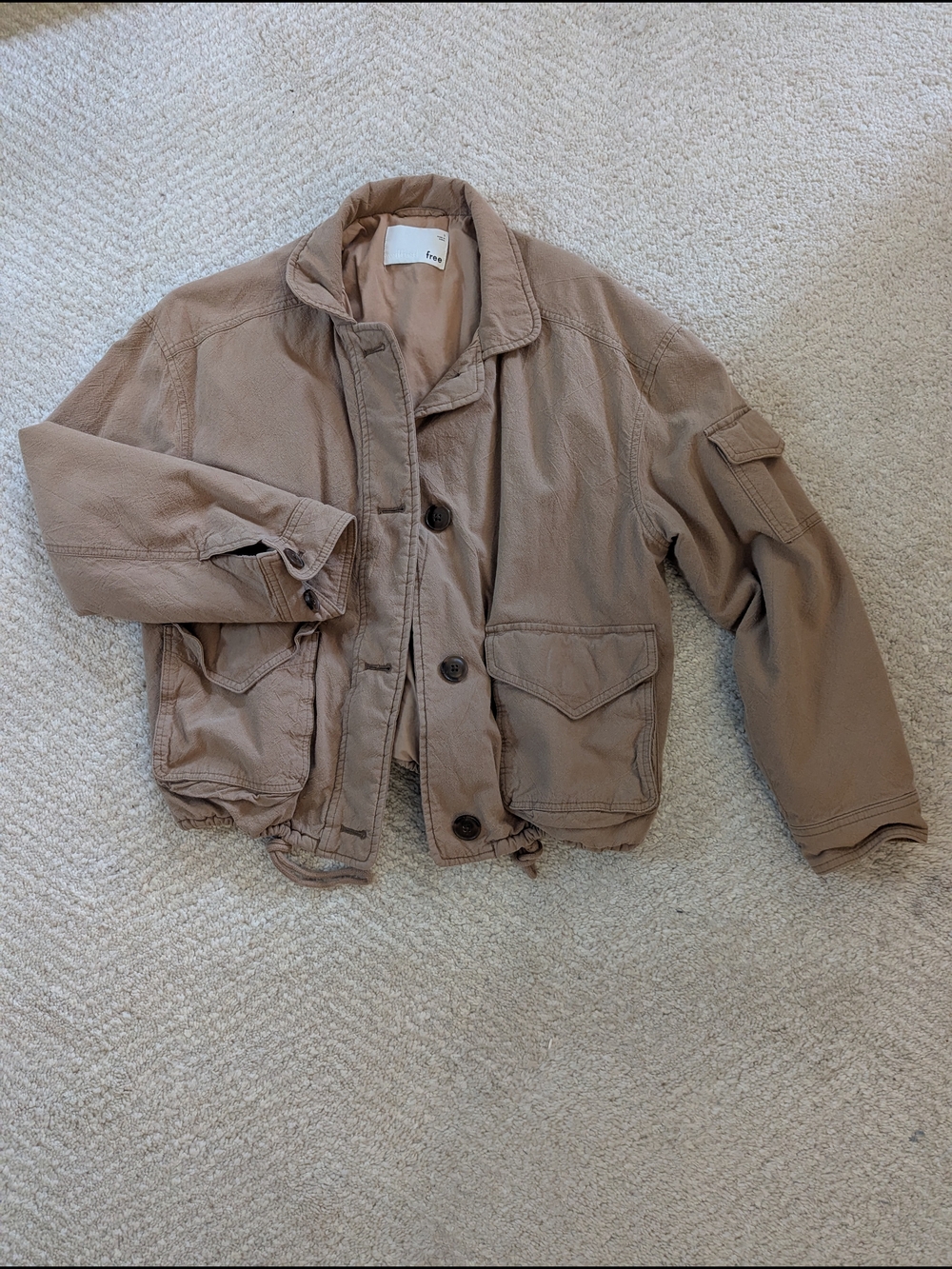 Aritzia Cotton Button-Up Jacket